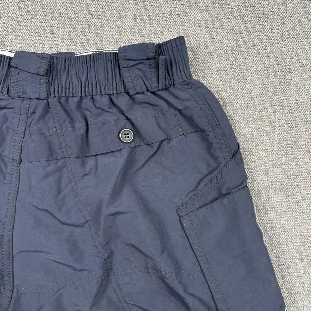 AFTCO Fishing Shorts Men's 28 Navy Blue 5.5” Inseam Cargo Pockets Outdoor Nylon